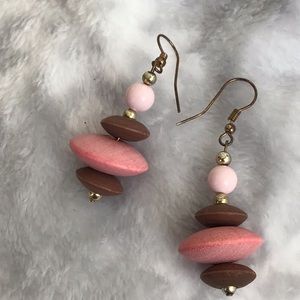 80’s Wooden Earrings